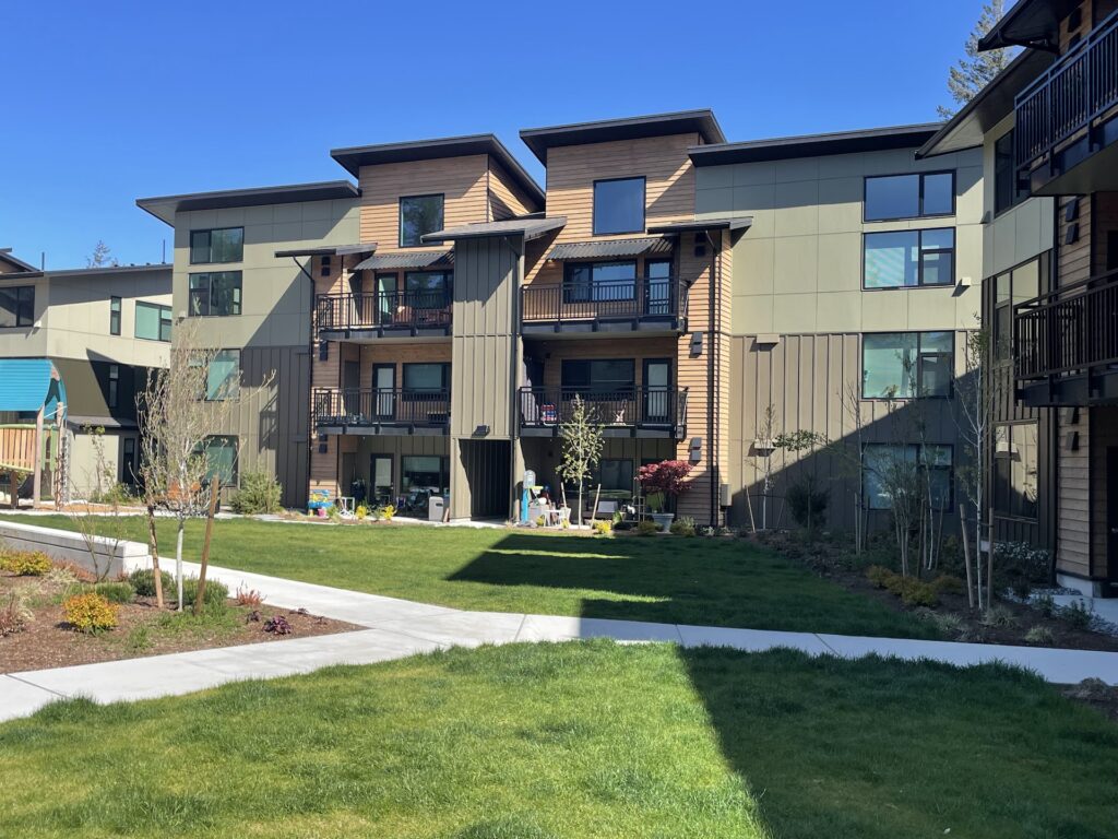 apartment complex common area